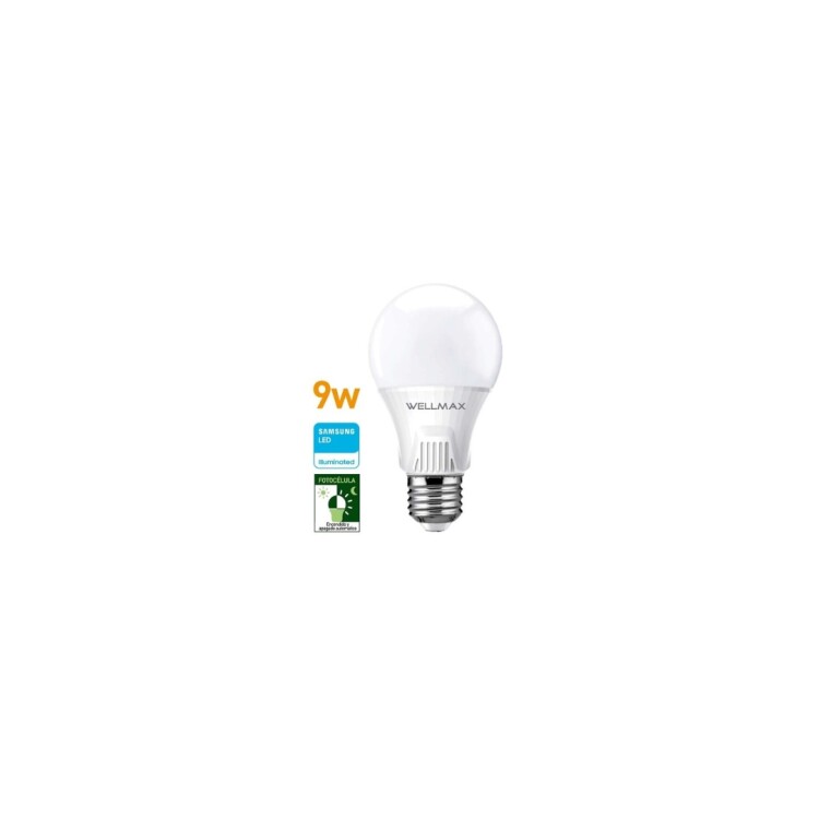 Lampara 9W Wellmax Blanco Calida Led Lampara 9W Wellmax Blanco Calida Led