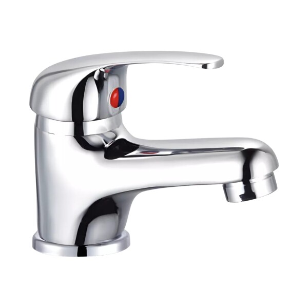 Monocomando para lavatorio, zinc, 35mm, línea U Home, modelo económico, cromado. Monocomando para lavatorio, zinc, 35mm, línea U Home, modelo económico, cromado.