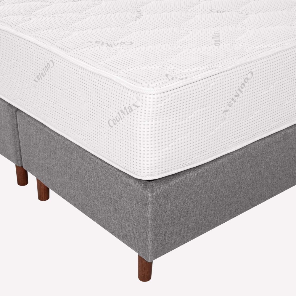 SOMMIER 1 PLAZA Y MEDIA RESORTES POCKET DENSIDAD CRYSTAL