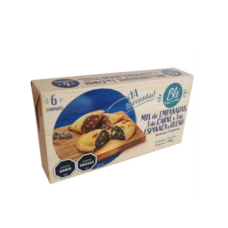 EMPANADAS DE CARNE, ESPINACA Y QUESO X 6 BLE EMPANADAS DE CARNE, ESPINACA Y QUESO X 6 BLE