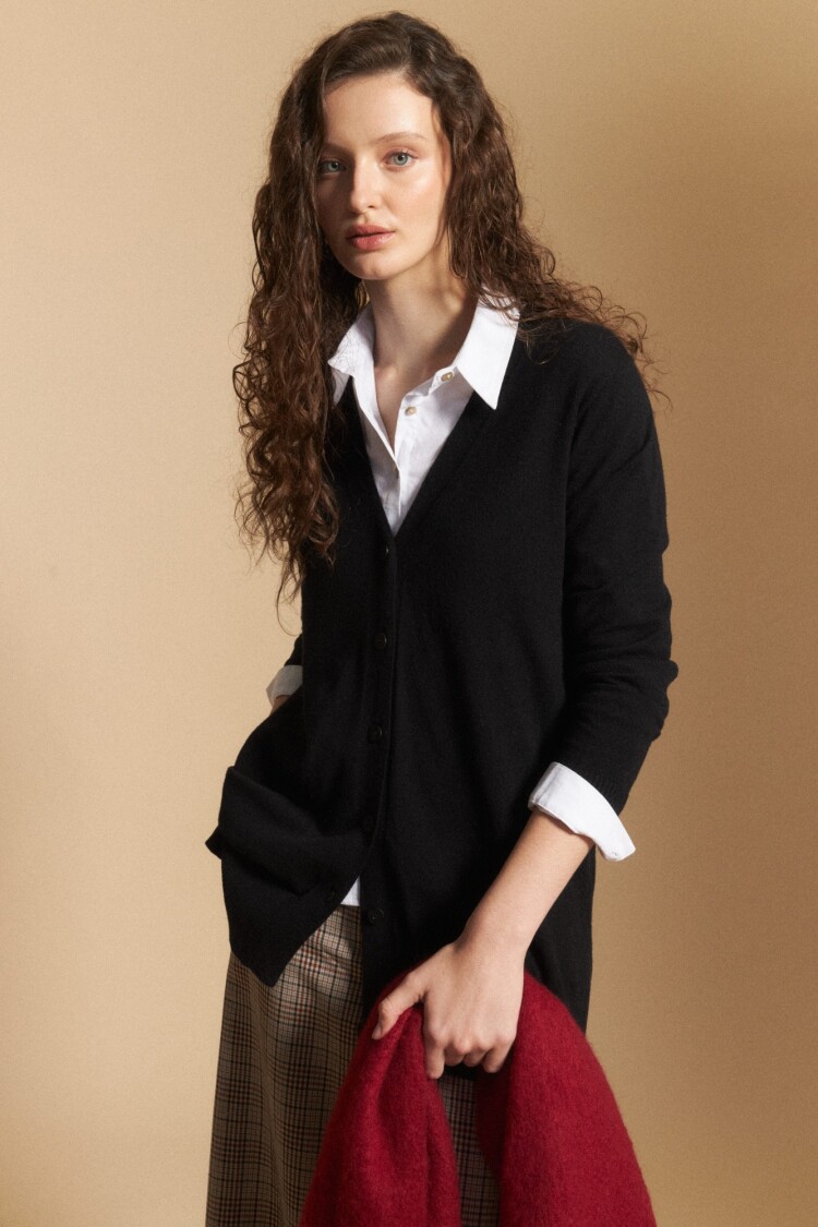 CARDIGAN ROMERO Negro