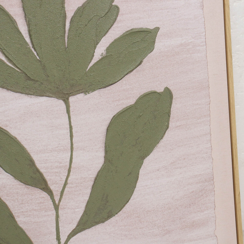 CUADRO LEAF I, 60X60, VERDE PAPEL H1GCA250909A