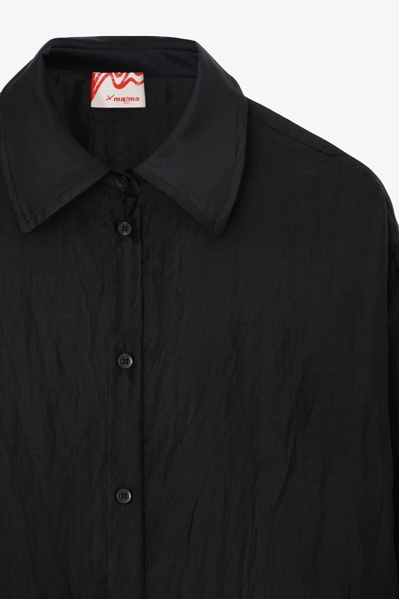 CAMISA ARRUGADA Negro