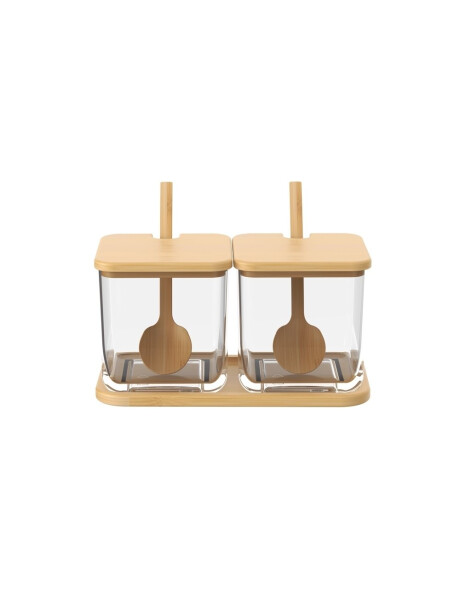 SET PORTA CONDIMENTOS BAMBU DOBLE COZA BRISA SET PORTA CONDIMENTOS BAMBU DOBLE COZA BRISA