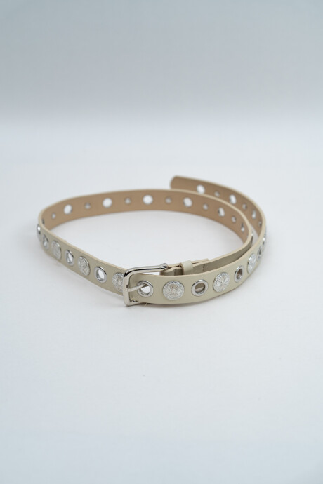 Cinturón Leti Beige