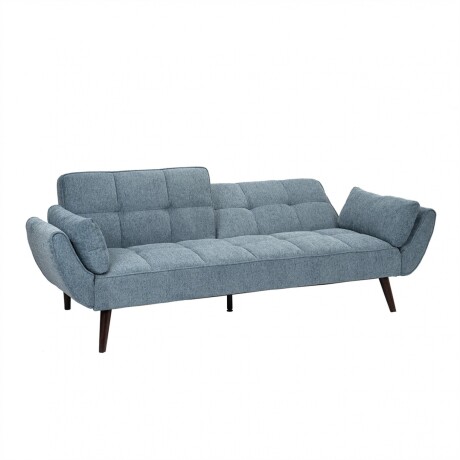 SOFA FRIDA Sillón Sofá Cama RUSTICO Frida Respaldo Reclinable - Azul