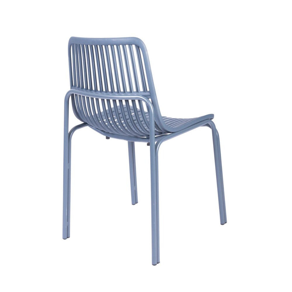 SILLA DE COMEDOR POLIPROPILENO AZUL LISA
