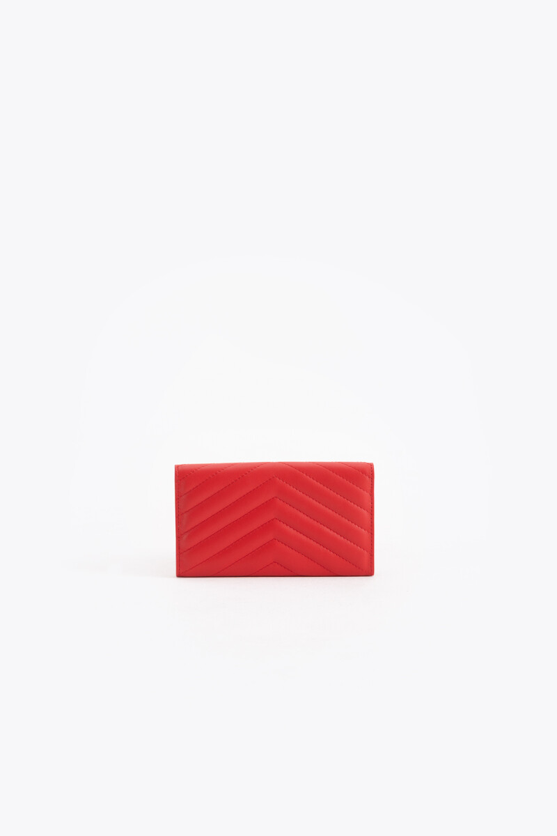 MAXI BILLETERA LIPSTICK FLAP Rojo