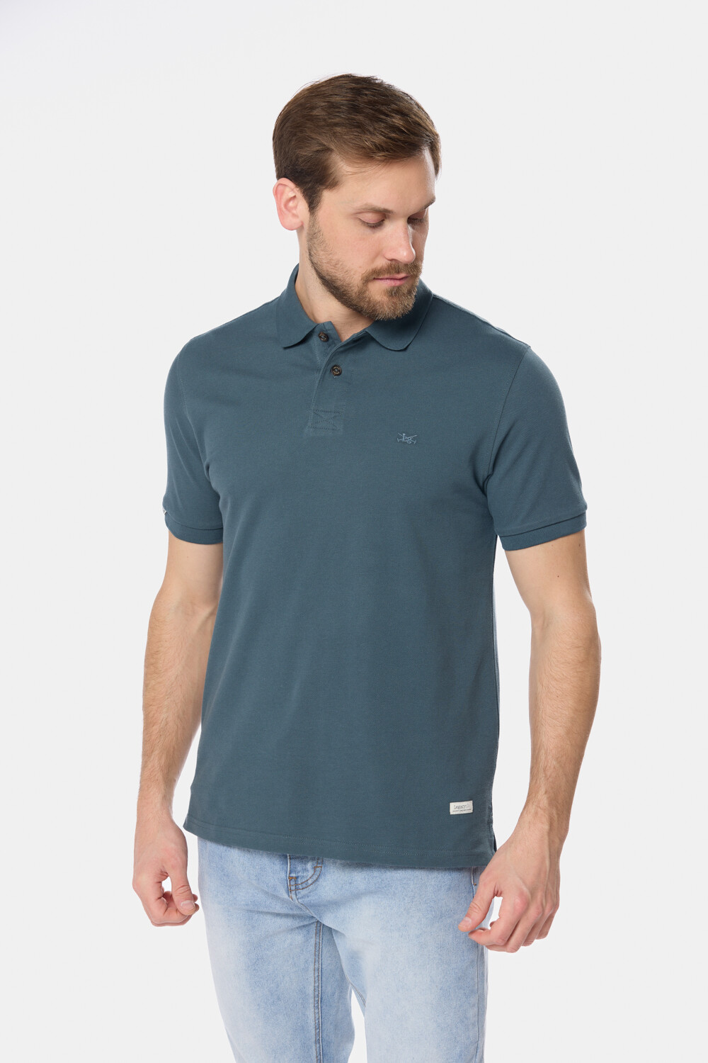 REMERA POLO PIQUE LISA Petroleo