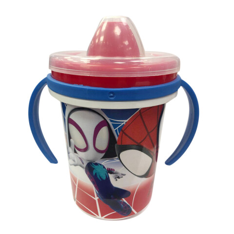 Vaso Entrenador Spiderman con Tapa 330ml U