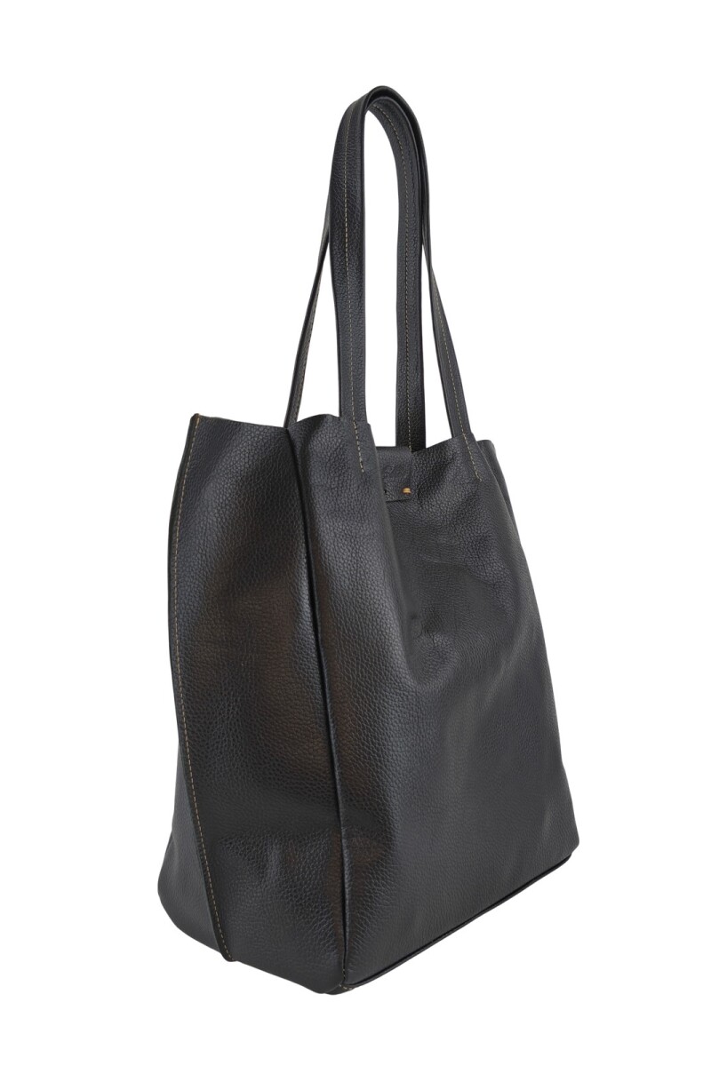 Tote Bag de cuero Negro