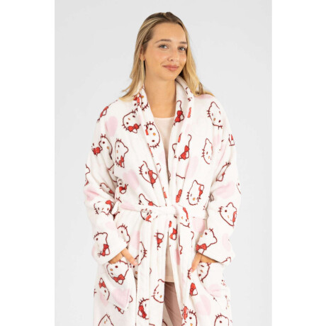 Bata hello kitty coral fleece Rosado