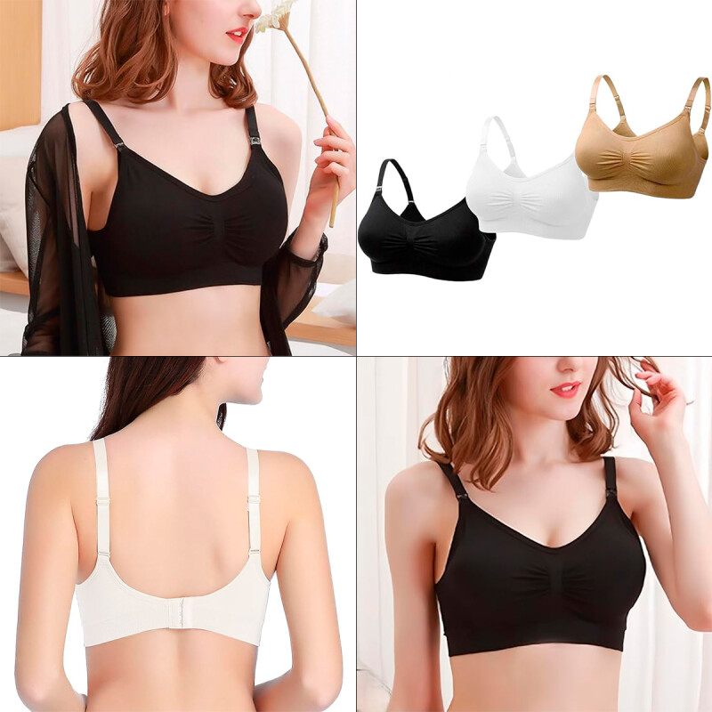 Soutien Top Deportivo Con Tiras Negro Talla M-L