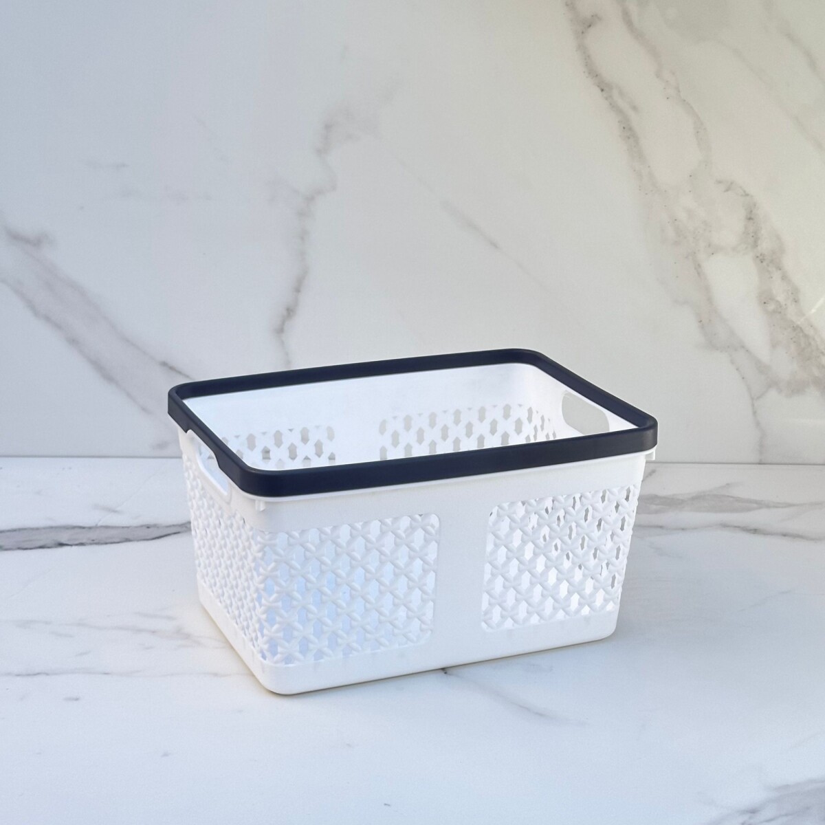 Canasto Organizador Polipropileno Alto 14cm x Ancho 19cm x Largo 26cm 