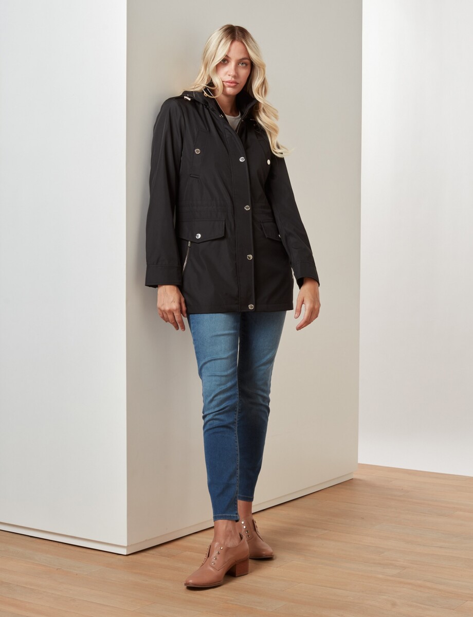 Campera Impermeable - Negro 