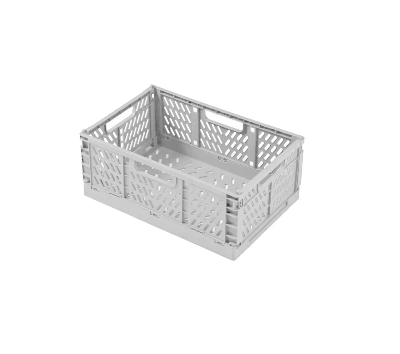 Cestos organizadores cajas plastico reforzado - gris 