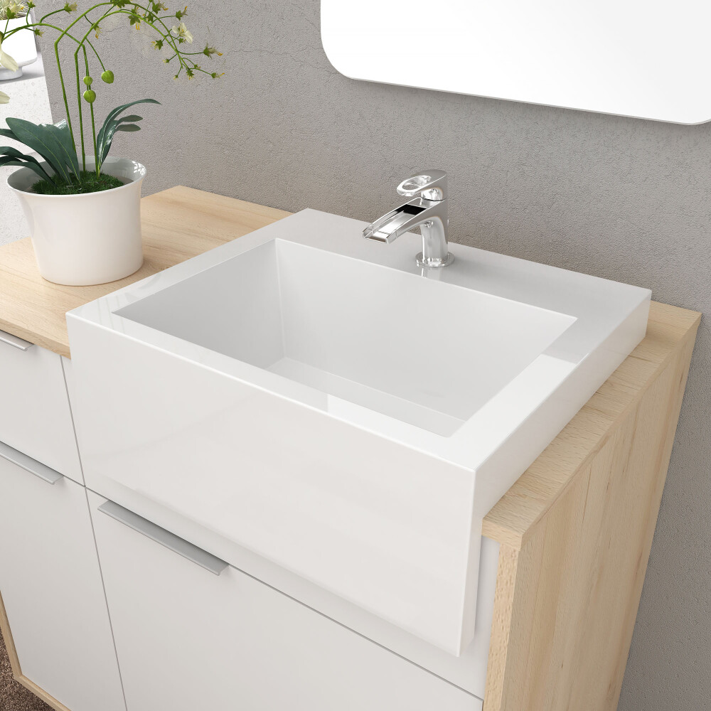 SET DE BAÑO MDF BLANCO SENSE