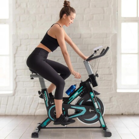 Bicicleta estática sport spinning 13Kg Verde