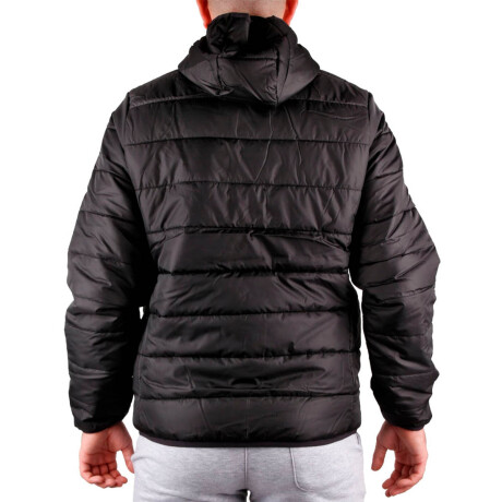 Campera Abrigo Topper Inflada Con Capucha P/ Hombre Negro1