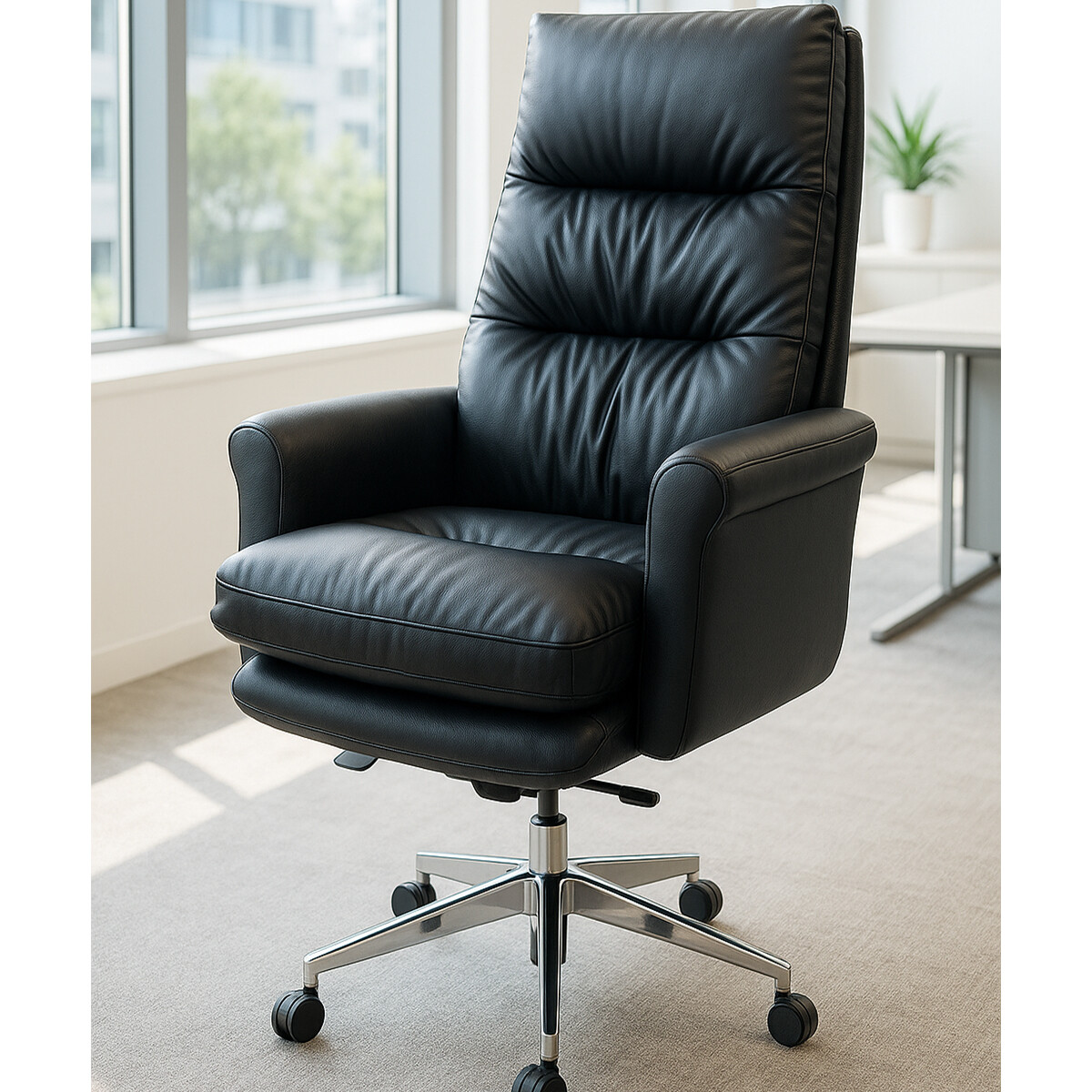 Silla giratoria ejecutiva Boss - Negro 