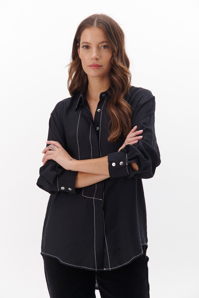 CAMISA VERTICE NEGRO