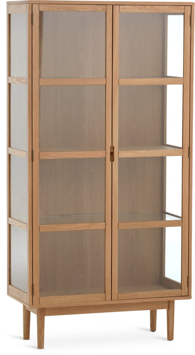 Vitrina VESTERBY alta 2 puertas roble nat 