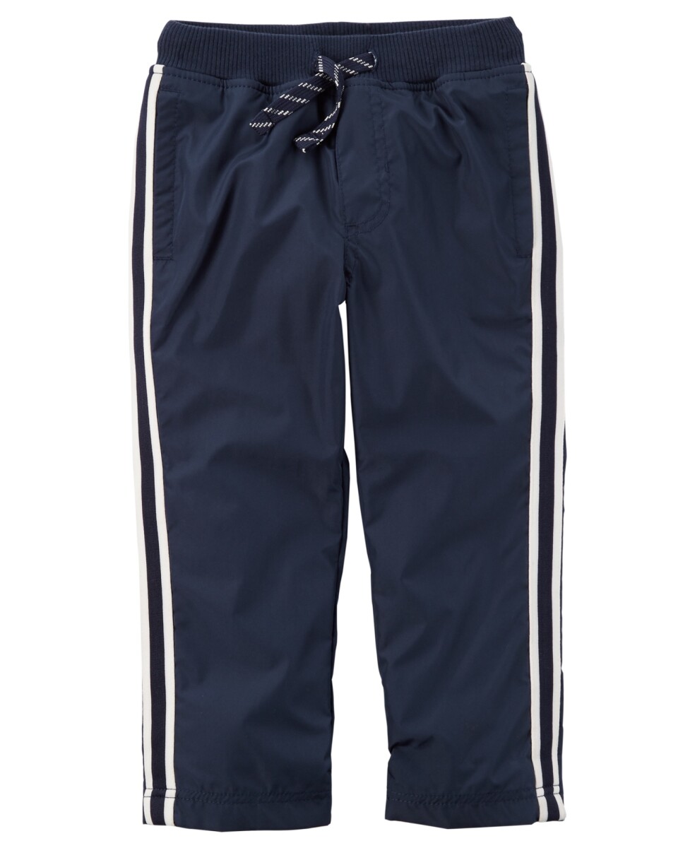 Pantalón deportivo con cordón y líneas laterales 