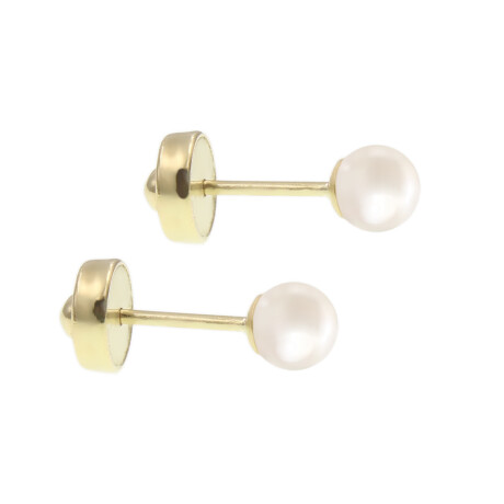 Caravanas Bebe oro 18k y perlas de cultivo. Un clásico imperdible Caravanas Bebe oro 18k y perlas de cultivo. Un clásico imperdible