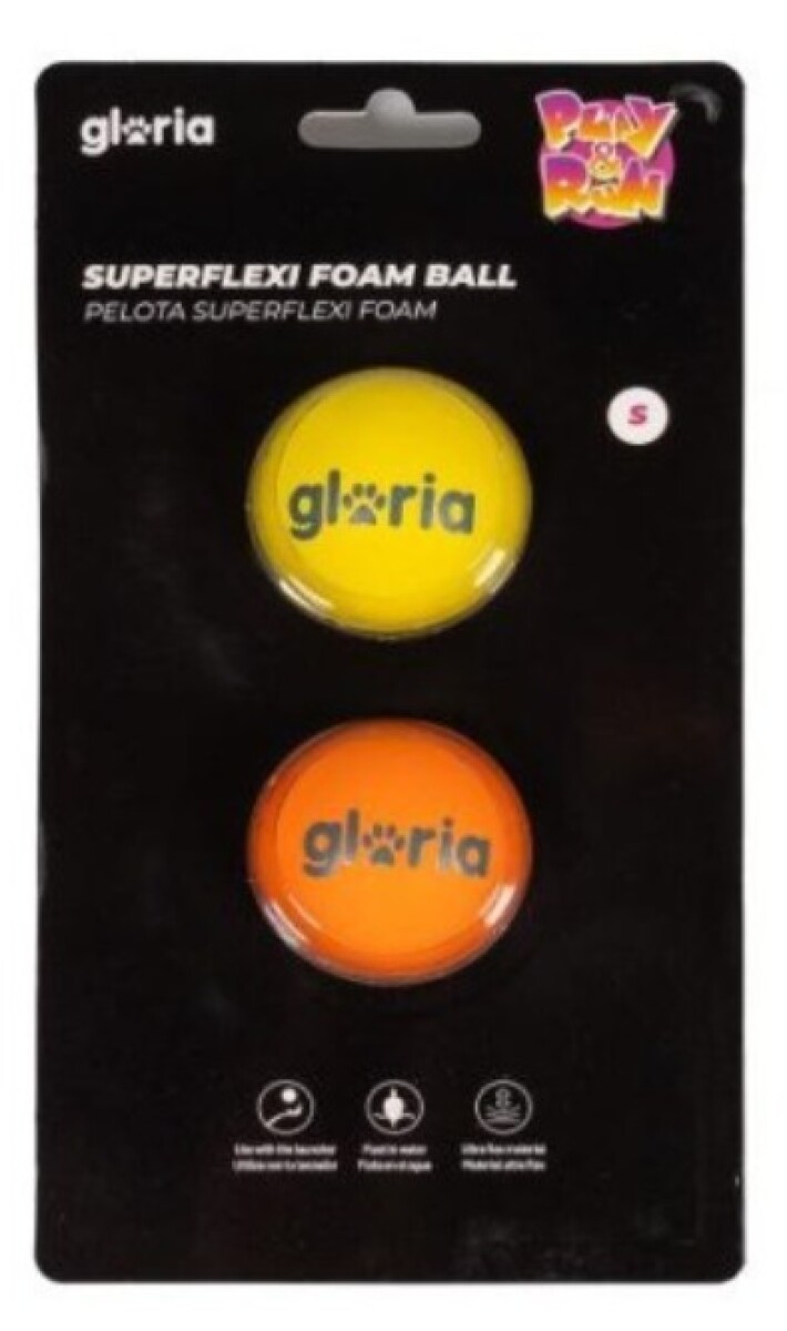 PLAY AND RUN PELOTA SUPERFLEXI FOAM M NARA/AMAR 6.35cm 2pcs 