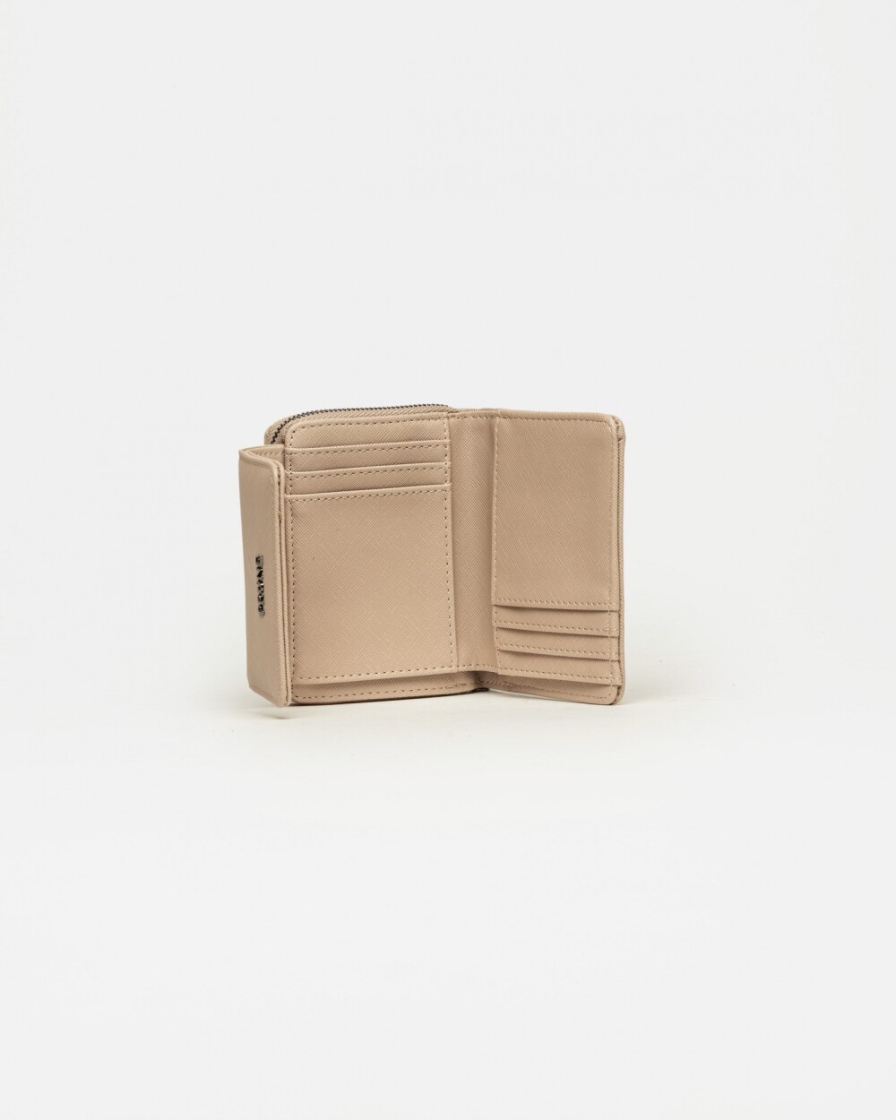 Billetera Hadley en efecto cuero Natural