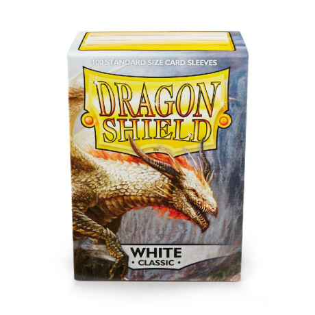 Dragon Shield: 100 Standard Sleeves - White Classic Dragon Shield: 100 Standard Sleeves - White Classic