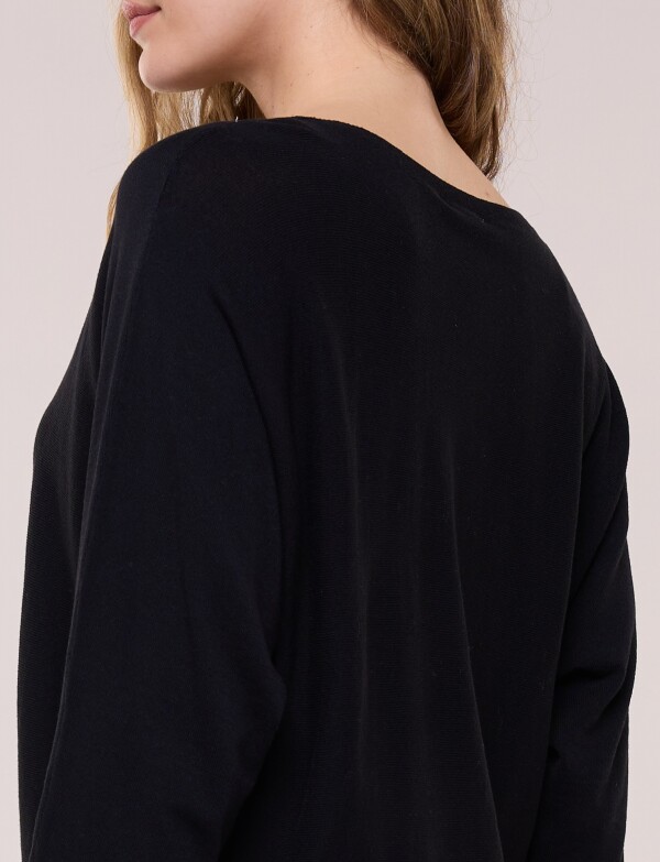 Buzo Básico Manga Dolman NEGRO