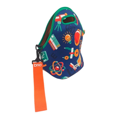 Lunchera Bolso Térmico en Neopreno c/Cierre Asa Brio Classic Planetas
