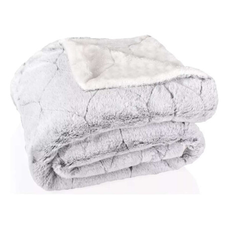 Frazada Reversible Polar Sherpa 1 Plaza 150x200 Gris oscuro