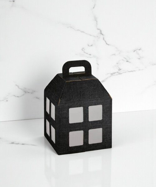 Caja linterna 20x20x25 cm. - SETA NERO Caja linterna 20x20x25 cm. - SETA NERO