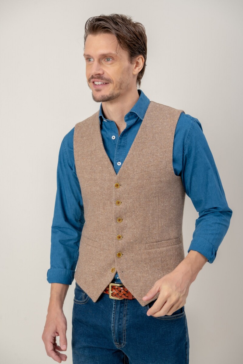 Chaleco Luxe - Tostado 