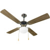 Ventilador de Techo Beckon 42" 4 Aspas Madera 3 Luces Relux Ventilador de Techo Beckon 42" 4 Aspas Madera 3 Luces Relux