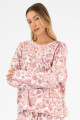 Pijama celina all over Rosado
