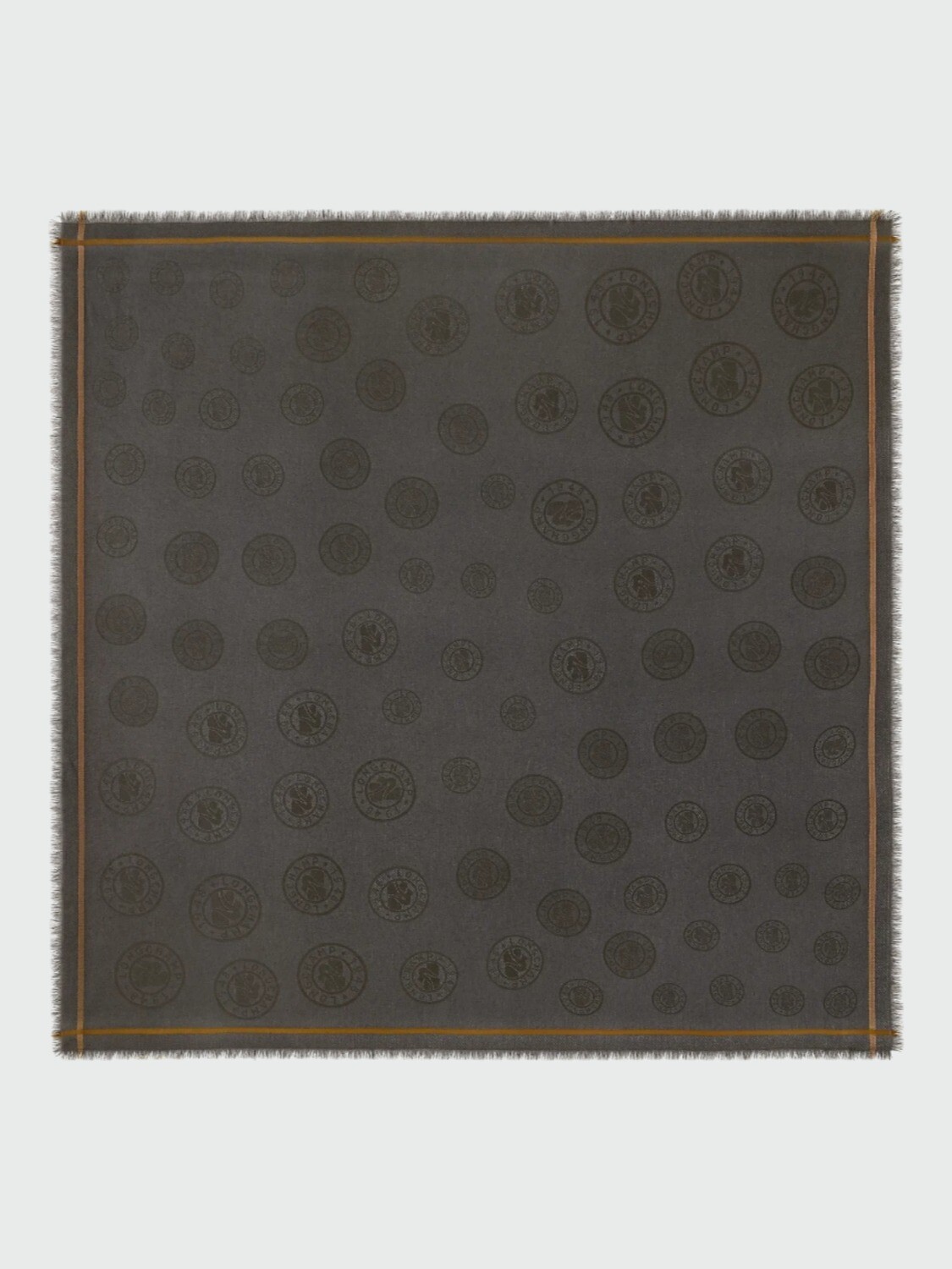 LONGCHAMP - PAÑUELO ÉTOLE LA MÉDAILLE JACQUARD - CHÂLE 120X120 Negro Estampado