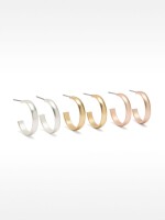 Set De Aros Pequeñas Básicas bicolor