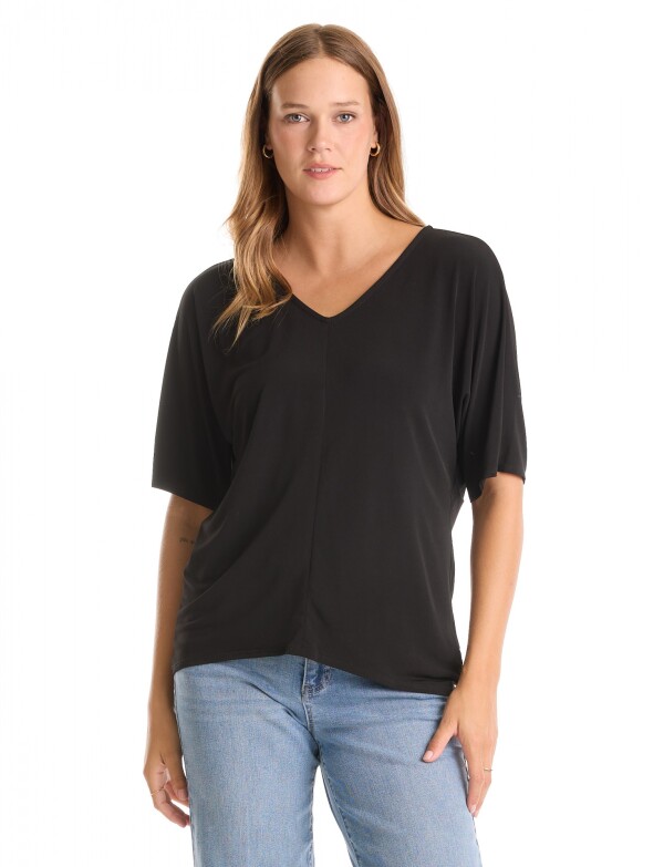 Blusa Dolman Manga Japonesa NEGRO