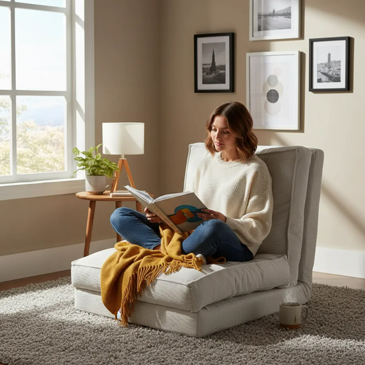 Sillón cama BED - Blanco 