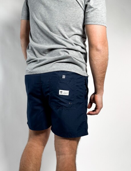 Short de baño liso Salvo Navy