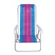 Set x2 Silla reclinable 4 posiciones aluminio ROSA