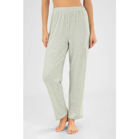 Pantalon rib grueso menta Verde claro