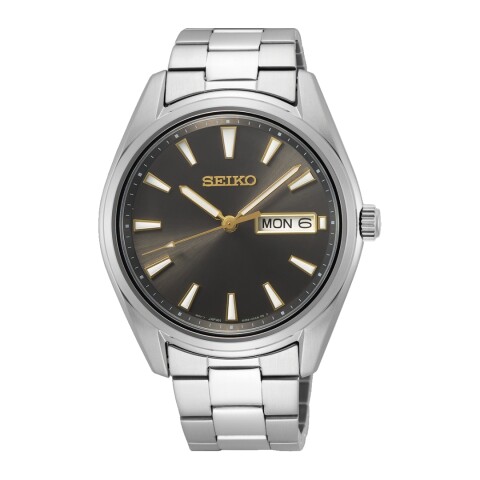 Reloj Seiko SUR343P1 para hombre con correa de acero Negro