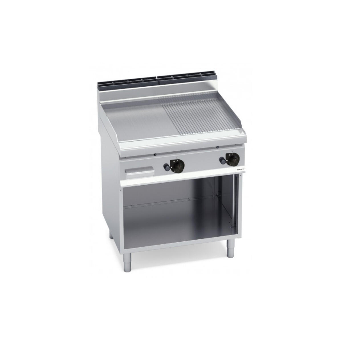 Plancha Lisa y Grillada con Base 