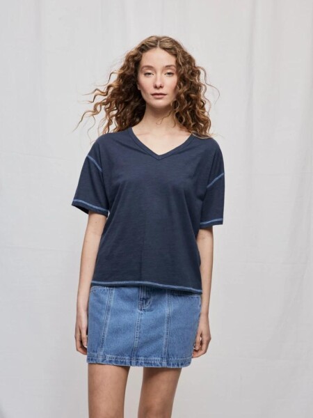 T-SHIRT D.CASSIN HARRY M.C ESC.V AZUL