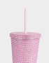 Accesorios Cocina Strass Vaso Con Strass - Rosa Metalizado