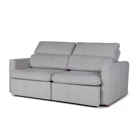 Sofá Dublin (Rebatible) - Microfibra - 2 cuerpos 3013 (Gris)